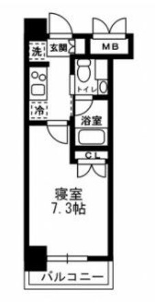 レジディア月島Ⅲの物件間取画像